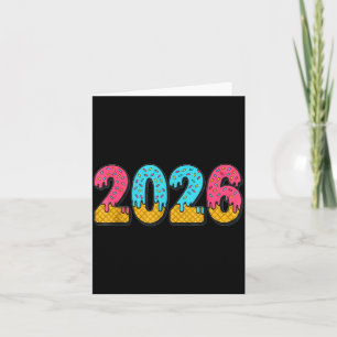 2026 Ice Cream Drip Meme New Year Gen Alpha Slang Card