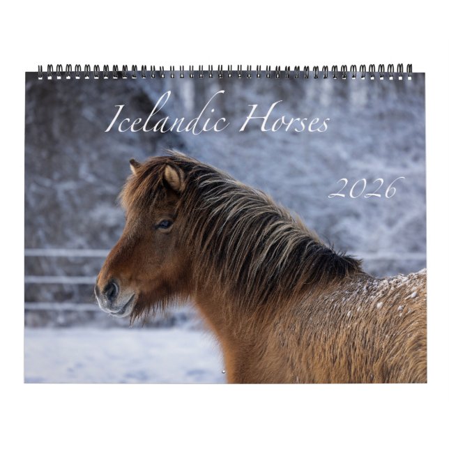 2026 Icelandic Horse Calendar (Cover)