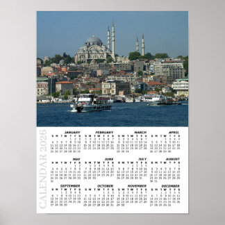 2026 Istanbul Calendar, Sultan Ahmed, Turkey Poster