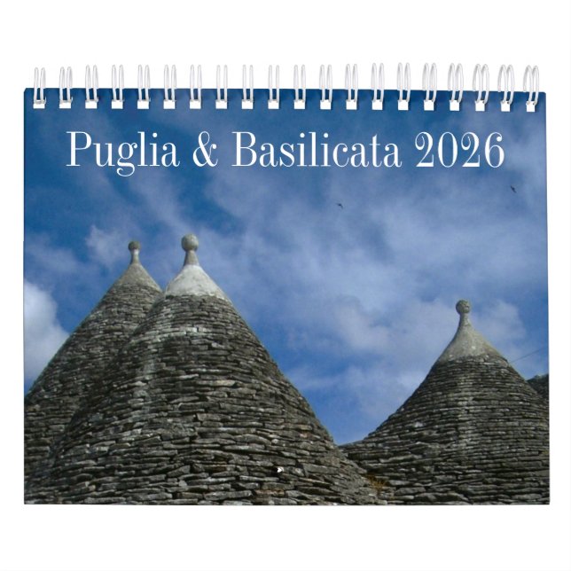 2026 Italy calendar - Puglia & Basilicata (Cover)