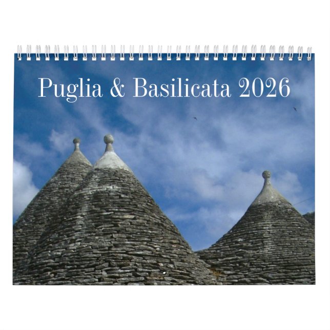 2026 Italy calendar - Puglia & Basilicata - Medium (Cover)