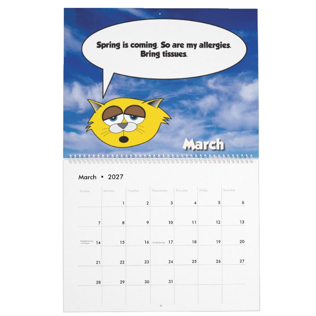 2026 Jerry The Cat Calendar (Mar 2027)