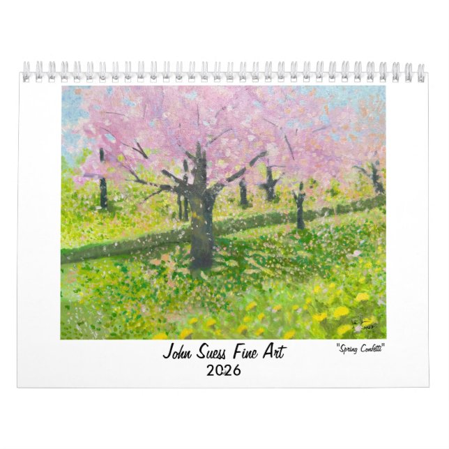 2026 John Suess Fine Art Wall Calendar (Cover)