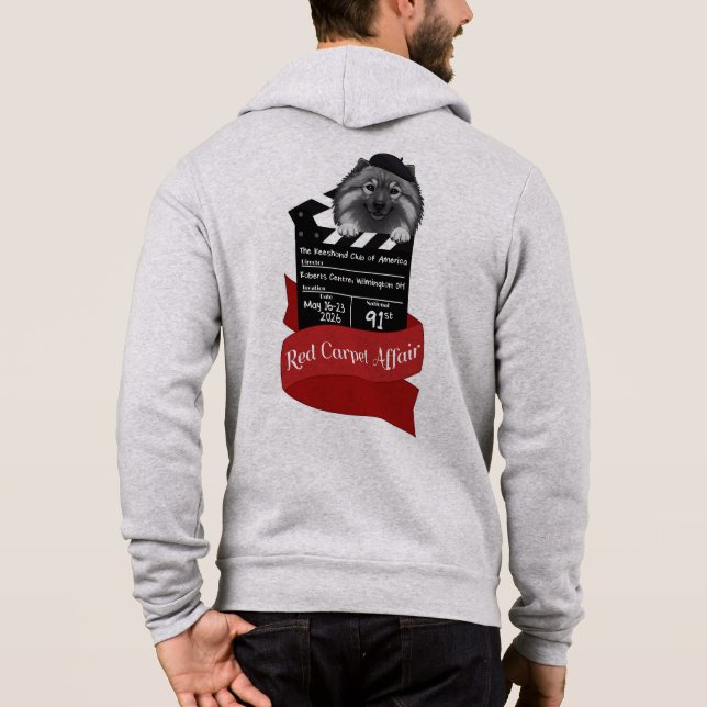 2026 Keeshond National Full Zip Hoodie (Back)