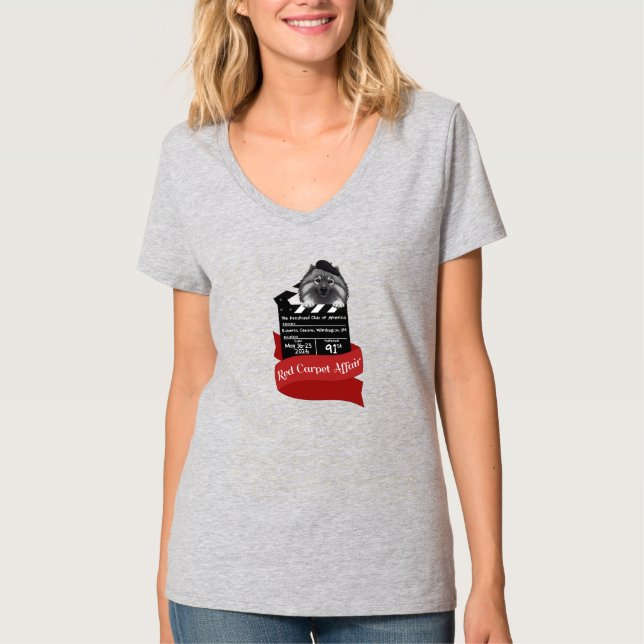 2026 Keeshond National Women's V-Neck T-Shirt (Front)