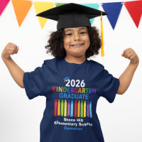 2026 Kindergarten Graduate Personalised Blue Kids