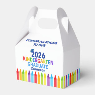 2026 Kindergarten Graduation Party Custom Graduate Favour Box