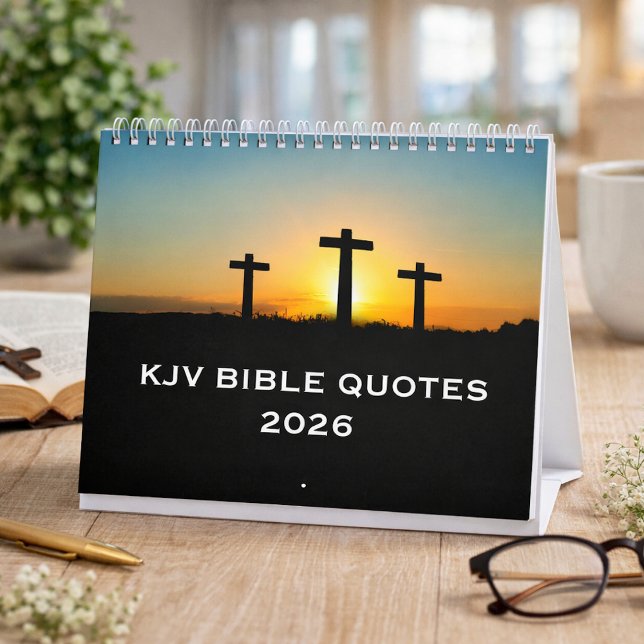 2026 KJV Bible Scripture Three Crosses Church Calendar (Creator Uploaded)