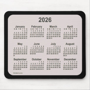 2026 La Boca on Black Calendar by Janz Two Tone Mouse Pad