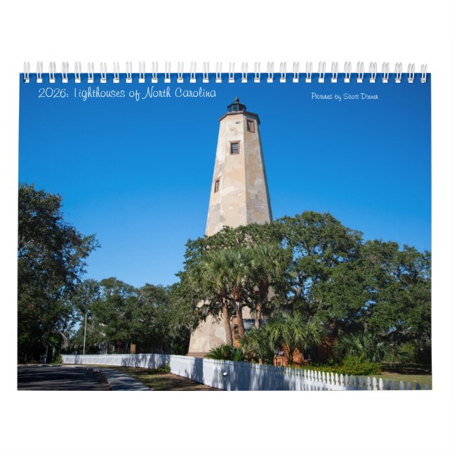 2026: Lighthouses of North Carolina Calendar Med (Cover)