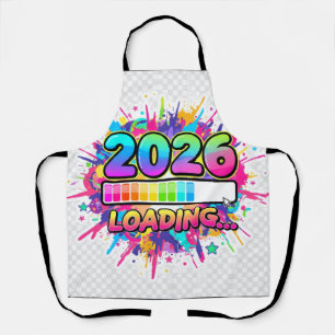 2026 Loading... Progress Bar Sticker Apron