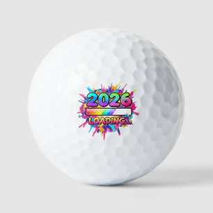 2026 Loading... Progress Bar Sticker Golf Balls