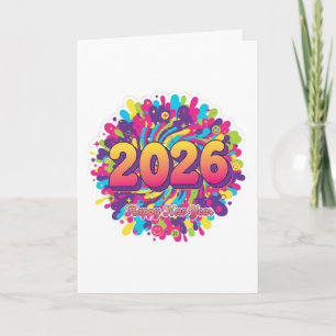 2026 Loading... Progress Bar Sticker Holiday Card