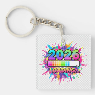2026 Loading... Progress Bar Sticker Key Ring