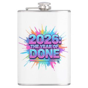 2026 Loading... Progress Bar Sticker Vibrant New Hip Flask