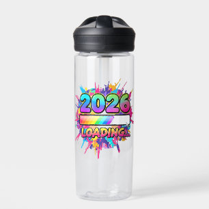 2026 Loading... Progress Bar Sticker Water Bottle