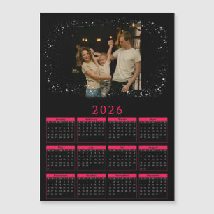 2026 magnetic calendar with photos of family