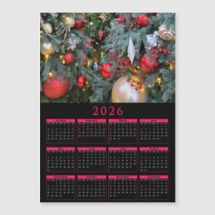2026 magnetic calendar with your Christmas photo