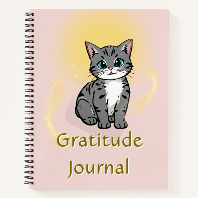 2026 Minimalist Gratitude Journal Spiral Notebook (Front)
