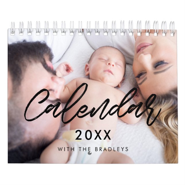 2026 modern family photo calendar (Cover)