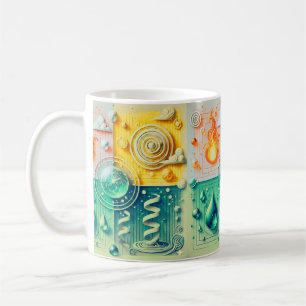 2026 Modern Four Elements Wall Art Coffee Mug