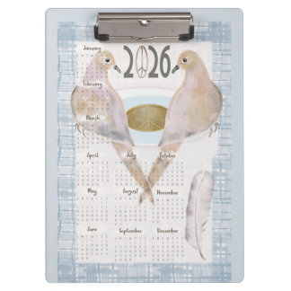 2026 Mourning Doves For Peace Clipboard