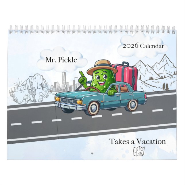 2026 Mr Pickle Takes a Vacation  Calendar (Cover)
