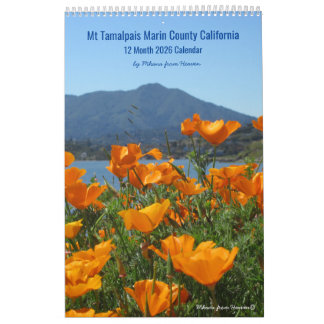 2026 Mt Tamalpais California Calendar II 1 Page