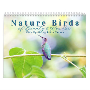 2026 Nature Birds with Uplifting Scripture Calendar