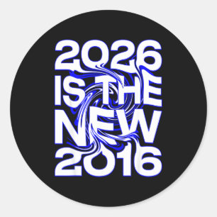 2026 New 2016 Retro Future Classic Round Sticker