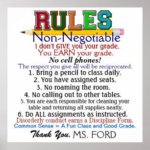 2026 New Version School Teacher's Poster