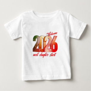 2026 NEW YEAR BABY FINE JERSEY T-SHIRT