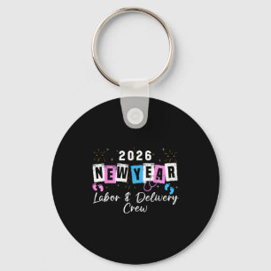 2026 New Year Labor And Delivery Nurse Fireworks E Key Ring