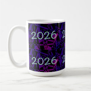 2026 New Year New Years  purple fun number Coffee Mug