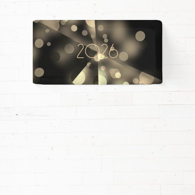 2026 new year with golden bubbles banner (Insitu)