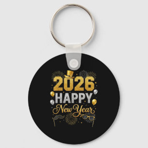 2026 New Years Eve For Womens Men Mom Kids Happy N Key Ring