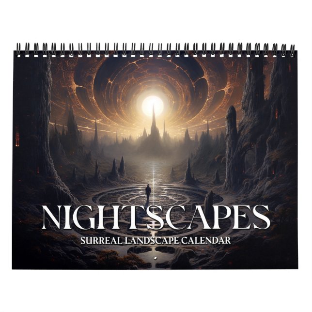 2026 Nightscapes 3 Surreal Space Landscape Art Calendar (Cover)