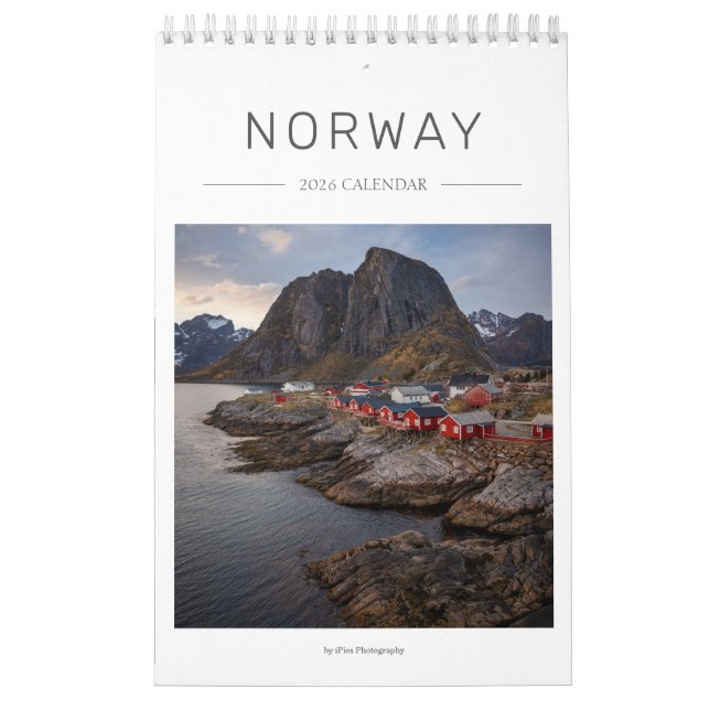 2026 Norway landscape photo Calendar (Cover)
