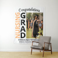 2026 Nurse Grad Nursing Graduation Backdrop