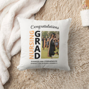 2026 Nursing Graduate Photo Nurse Grad Cushion