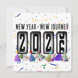 2026 Odometer New Years Party Invitation