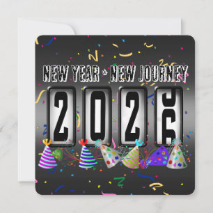 2026 Odometer New Years Party Invitation