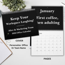 2026 Office Humor Wall Calendar