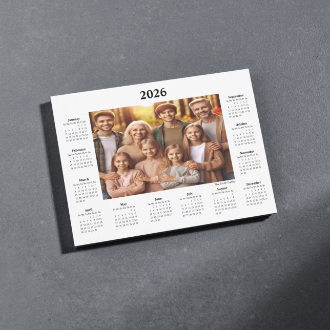 2026 Personalised Photo Calendar Magnet (Creator Uploaded)