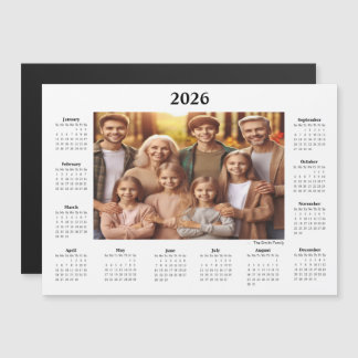 2026 Personalised Photo Calendar Magnet