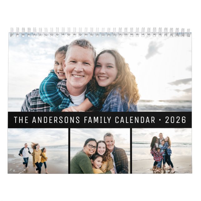 2026 Personalized Family Simple Minimalist  Calendar (Cover)