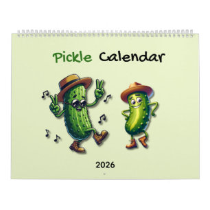 2026 Pickle Character Themed Calendar