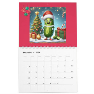 2026 Pickle Character Themed Calendar