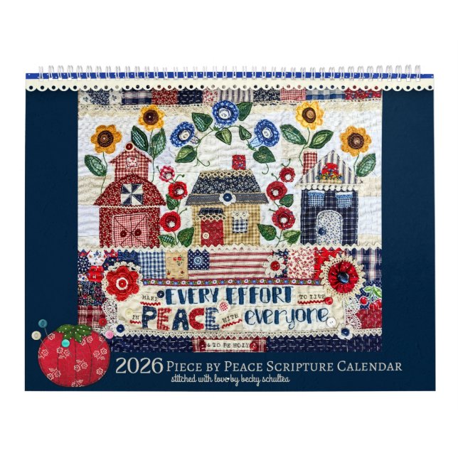 2026 Piece by Peace Scripture Calendar (Cover)