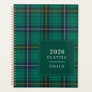 2026 Plaid Clan Henderson Tartan Chequered Planner